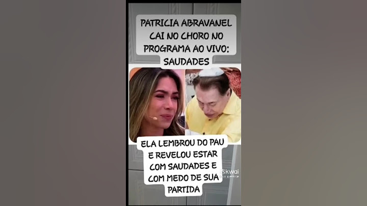 patrícia Abravanel cai no choro 😢 no programa aovivo:saudades #noticias #shorts