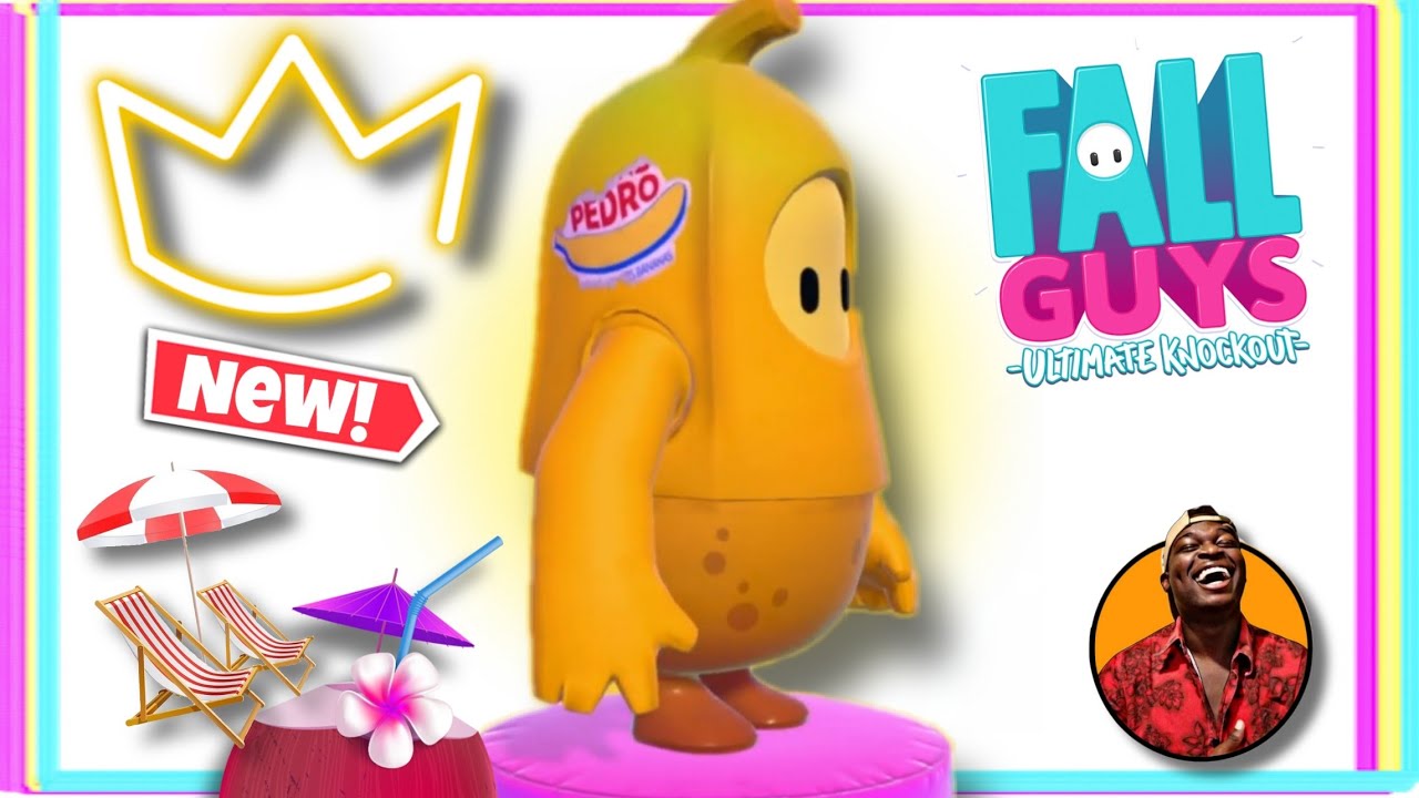 New my Friend Pedro skin!! + Crown win gameplay Fall Guys