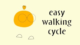 Walking Animation After Effects Tutorial (100% easy, no plugin)
