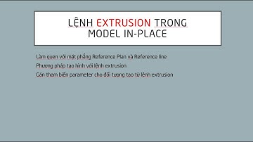 Ứng dụng lệnh extrusion trong model in-place (Phần 1)