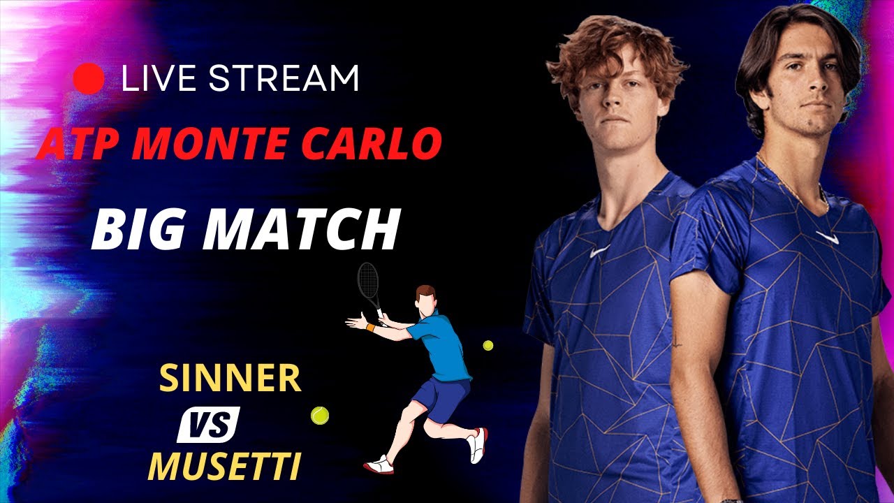 ATP LIVE LORENZO MUSETTI vs JANNIK SINNER ATP Monte Carlo 2023 Live Tennis MATCH SCORE STREAM