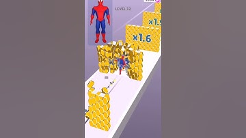 Mashup hero 3D gameplay walkthrough Marvel Avengers ANDROID, IOS MOBILE SPIDER - MAN 3 #SHORTS GAMES