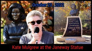 Kate Mulgrew at the Janeway Statue Details