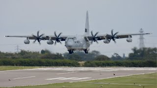 United States Marines Lockheed Martin KC-130J 167983 arriving at Cambridge