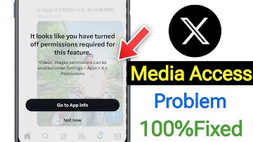 X Twitter Photo & Video Upload Problem It Looks Like You Have Turned Off Permissions Required Error 