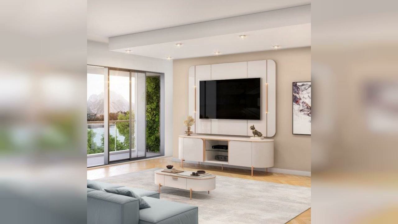 Review: Painel e Bancada para Tv até 75 Polegadas Belufan Móveis Off White