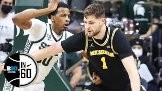 Michigan at Michigan State | Jan. 29, 2022 | Big Ten Men's Basketball | B1G Basketball in 60