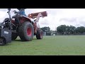 Sports field solutions  university of houston  victoria verticutting