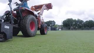 Sports Field Solutions - University Of Houston - Victoria Verticutting