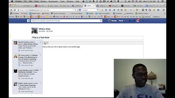 How to create Facebook Notes