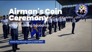 433rd Training Squadron Airman's Coin and Retreat Ceremony  -- August 10, 2022