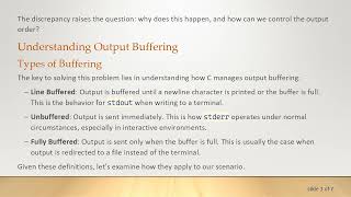 Understanding stdout vs stderr: Why Is Your Program's Output Unordered?