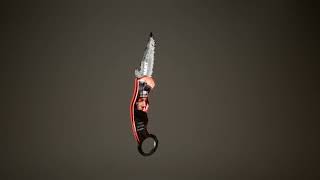 3D Knife Modeling | Hard Surface Modeling in Maya | Game Ready Asset screenshot 3