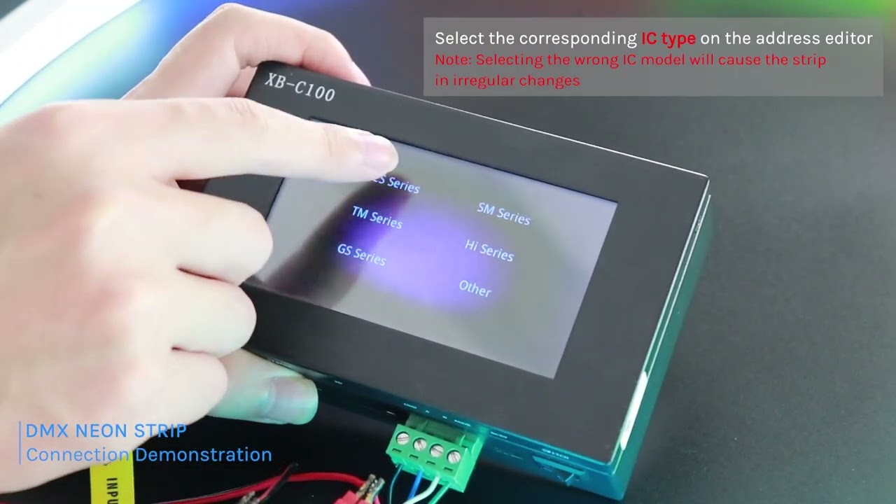 How to Set DMX Address for DMX RGB LED Neon Lights Using a DMX