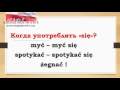 język polski  5  Частичка "się" в польском языке: что, куда и как