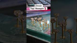 Zircon Stone Top/Nosepin. Made in Nepal 🇳🇵