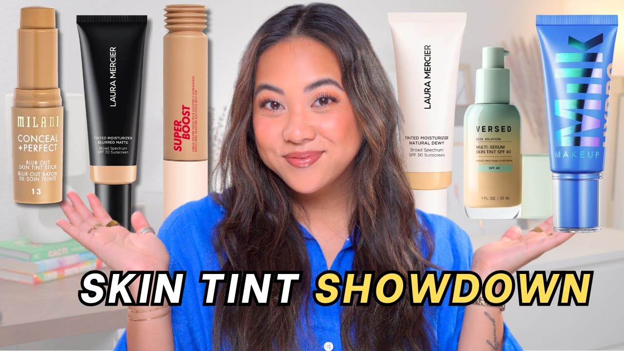 I tested the newest SKIN TINTS and found the best one. Reviews, demos, wear tests