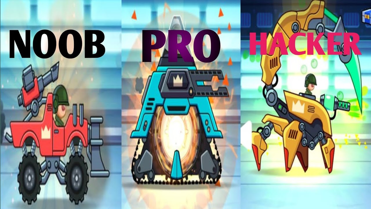 Hills of steel game NOOB V/S PRO V/S HACKER 