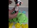 Sea and Farm animals' cotton slime #dinosaurs #toyfun
