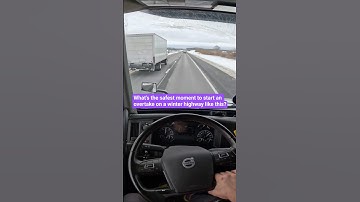 4K POV Truck Driving USA | Winter Highway Overtake • Relaxing Road View #shorts