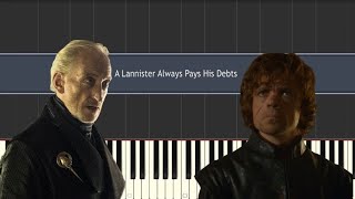 A Lannister Always Pays His Debts - Game of Thrones (Advanced Piano Arrangement)
