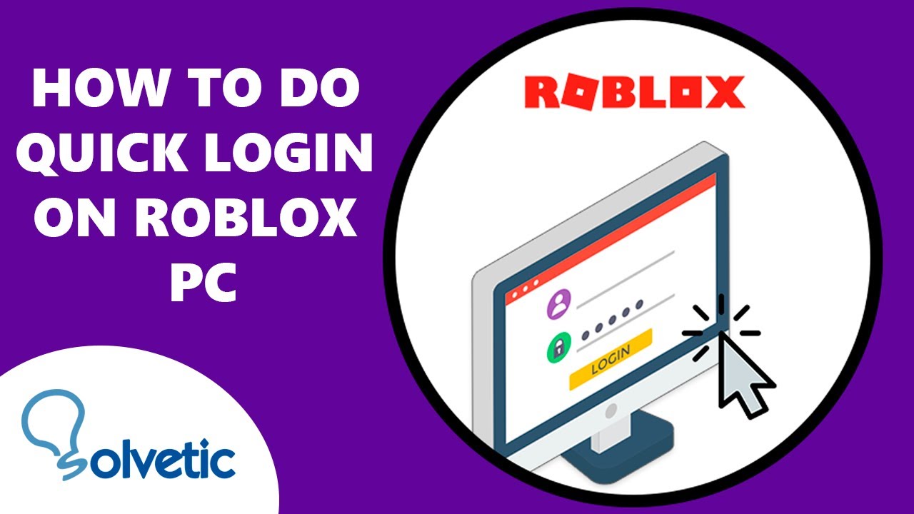 How to DO QUICK LOGIN on ROBLOX PC 