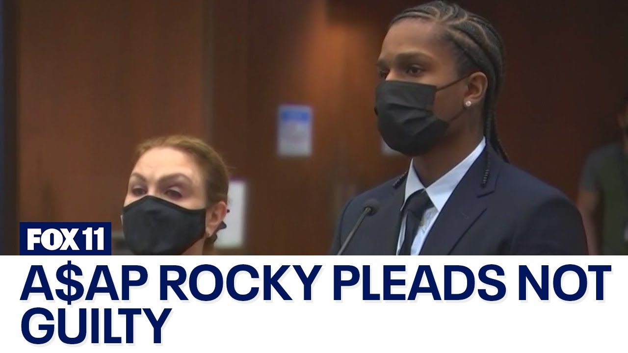 A$AP Rocky pleads not guilty to shooting charges - YouTube