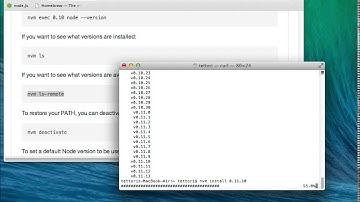 nvm(node version manager)インストールからnode,npmのインストールまで