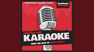 Think It over (Originally Performed by Buddy Holly) (Karaoke Version)