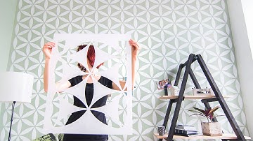 How to stencil a feature wall - Main technique - Part 1 [Stencilit®, your partner since 2013]