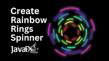 JavaFX Rainbow Rings Animation – Smooth, Colorful, Futuristic Loader