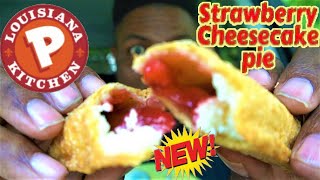 Popeyes® STRAWBERRY CHEESECAKE FRIED PIE Review ⚜️🍓🧀🍰🥧