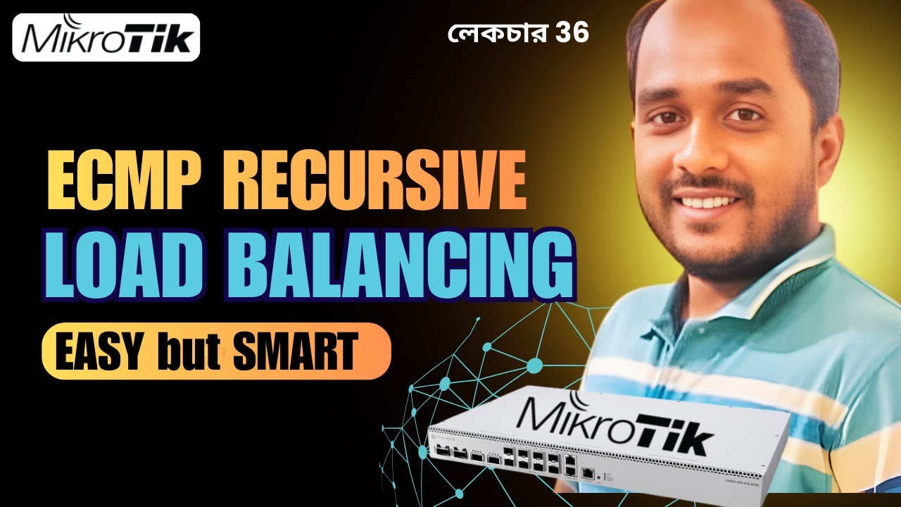 MikroTik ECMP Recursive Load Balancing & Failover Configuration🔥 GUI Step-by-Step (ROS 7)