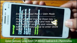 Update Samsung Galaxy Note4 SM-N910T3 Android 6.0.1 Marshmallow