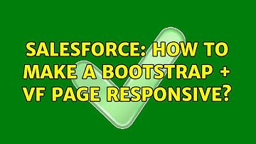 Salesforce: How to make a bootstrap + vf page responsive?