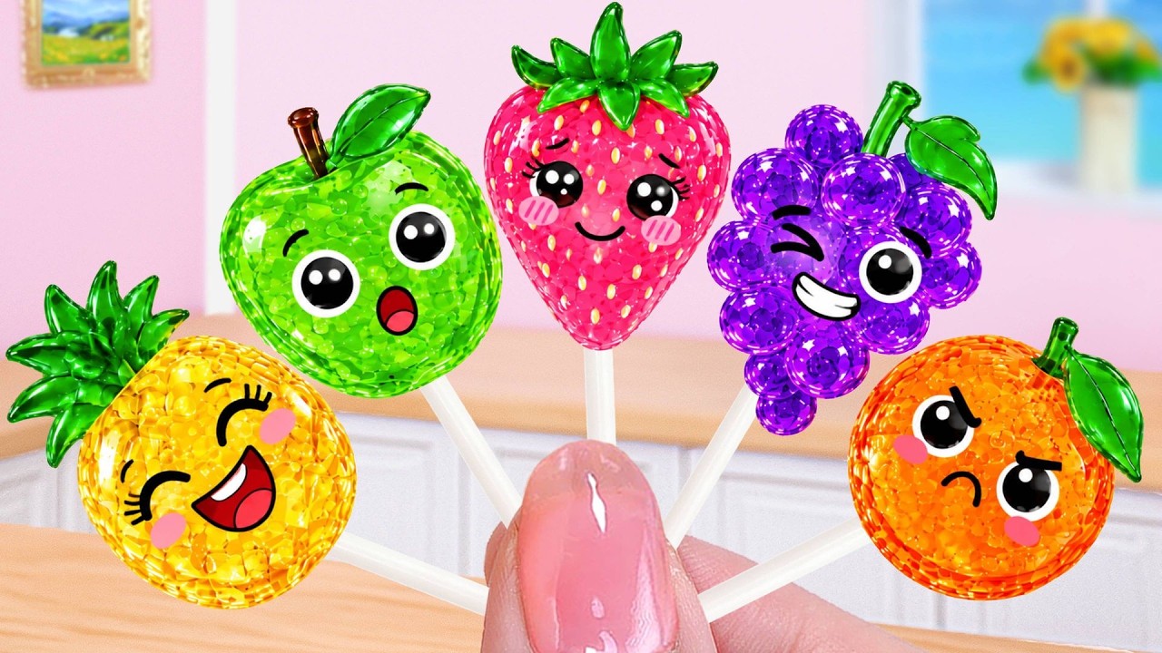 🍭 Satisfying Fruit Candy Popsicle 🍉 ASMR Miniature Sweet