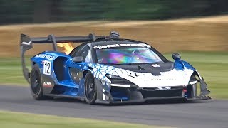 $1.4 Million McLaren Senna GTR Exhaust Sounds! Full Throttle @ FOS Goodwood!