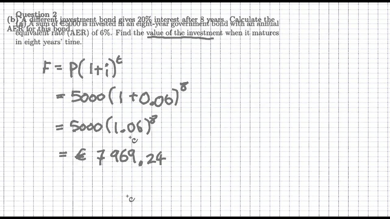2013 s maths ol paper 1 question 2 financial maths youtube