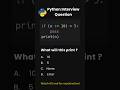 Day 63 | Python Interview Questions | Walrus Operator Scope Trick 🤯 #python #shorts