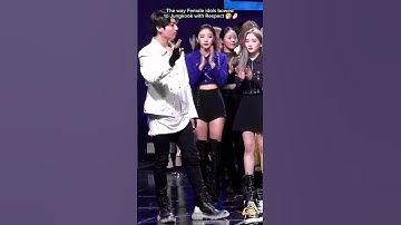 The way Female idols respectfully Bowed to Jungkook 🥺💜 #bts #kpop #kpopidol #bestmaknae #kook