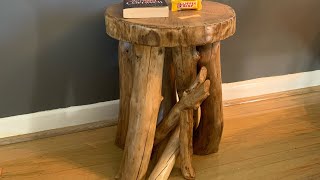 Wood Stump Stool