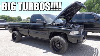 2nd Gen Cummins gets BIG COMPOUND TURBOS!!!