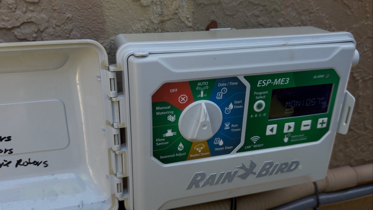 How do I program a Rainbird ESP-ME3 irrigation controller. - YouTube