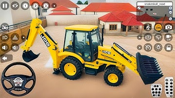 JCB Backhoe Loader Driving ( New Update ) - Bus Simulator Indonesia #45 - Android Gameplay