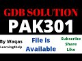 PAK301 GDB SOLUTION SPRING 2022 PAK301 GDB Solution 2022 / PAK 301 gdb solution semester spring 2022