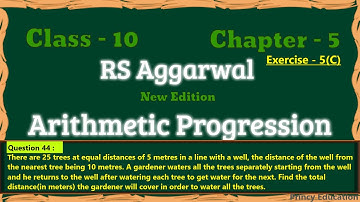Ex 5c rs aggarwal class 10 q 44 | ex 5c q 44 | RS Aggarwal | New Edition | Class 10 CBSE Green Board