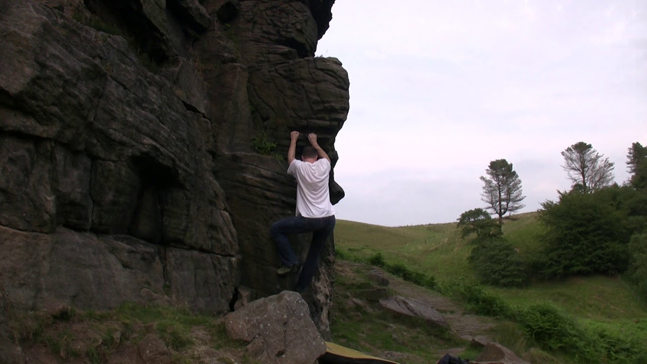 Cadshaw Rocks Red Rocks Cadshaw Castle Rocks - Cadswallop (6A+) - first ascent - YouTube