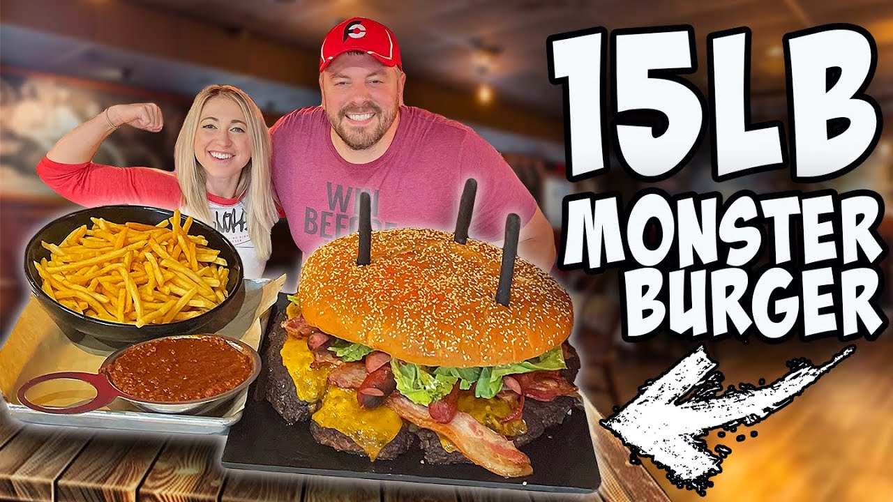 VIRAL 15LB FRANKENSTEIN BURGER CHALLENGE | ft. Randy Santel