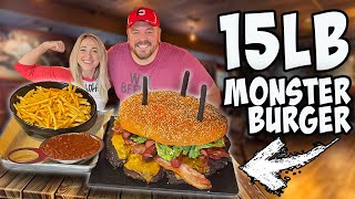 VIRAL 15LB FRANKENSTEIN BURGER CHALLENGE | ft. Randy Santel