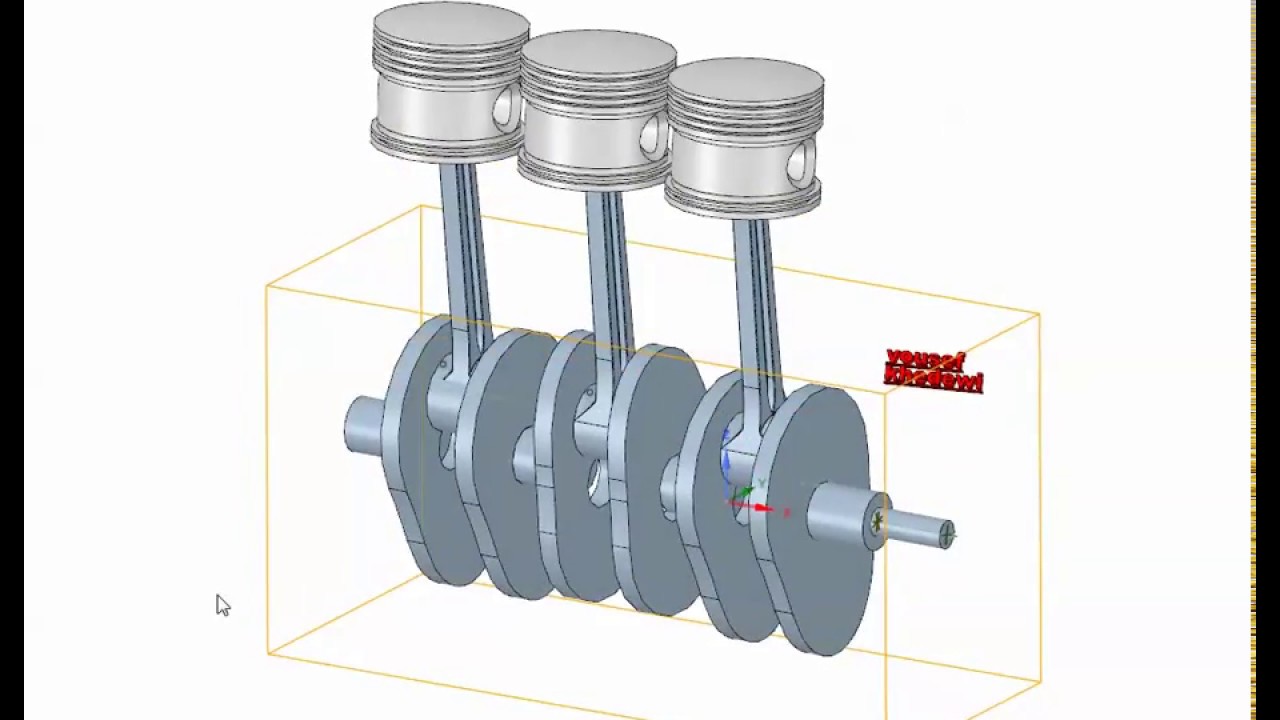 Engine parts ( piston crank shaft connect rod ) YouTube